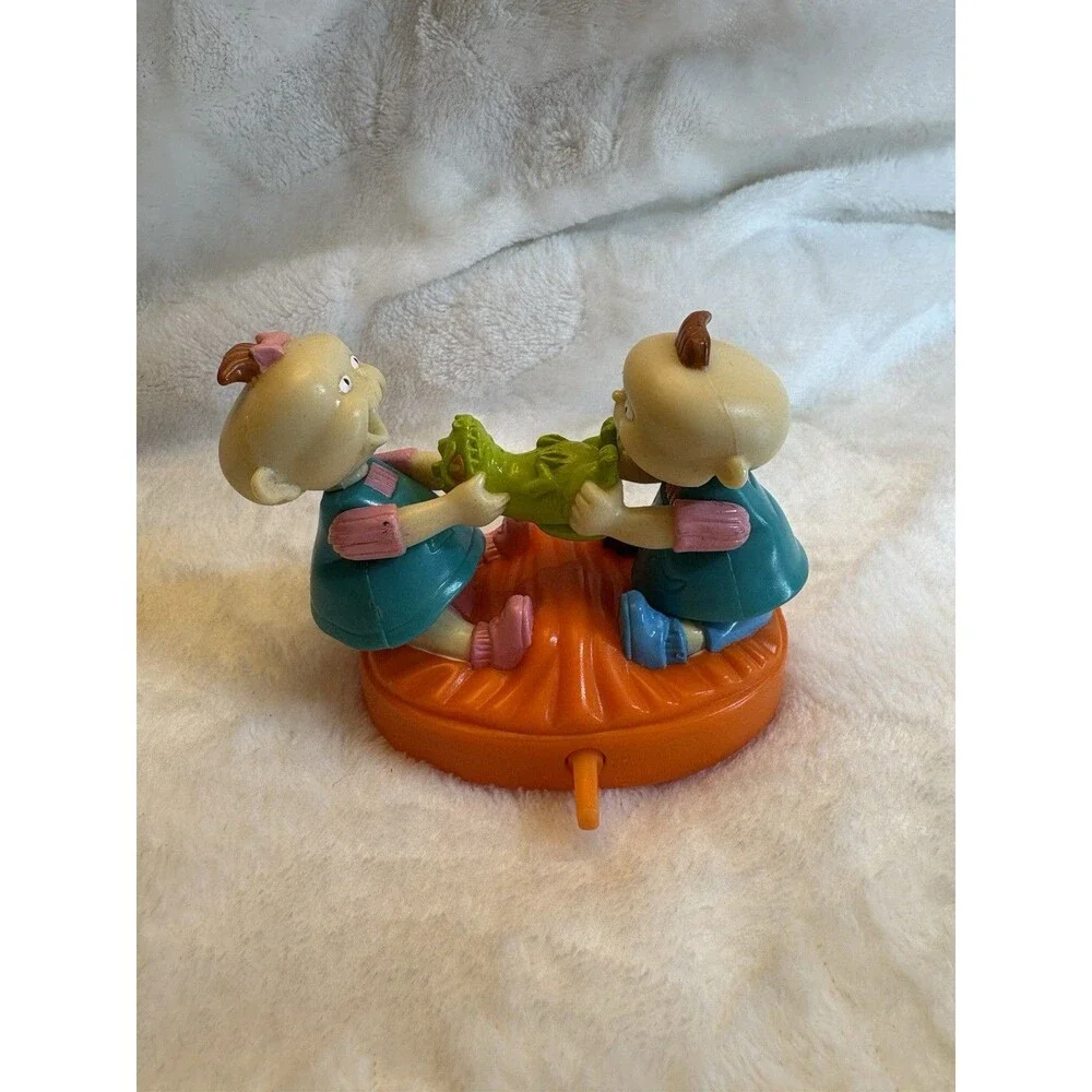 Vintage 1998 Burger King Rugrat Movie Toy Lot Of 3 - Tommy, Angelica, Phil & Lil